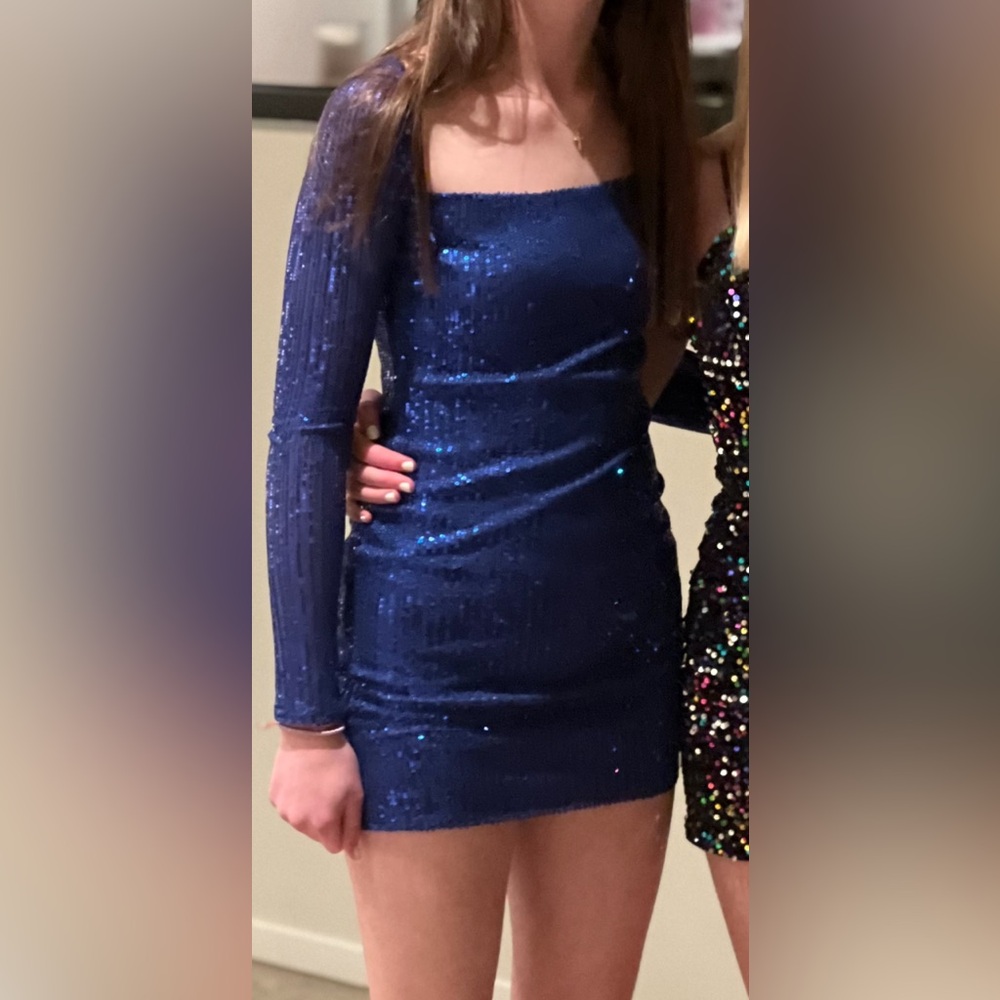 Lucy in the Sky Royal Blue Sequin Dress
